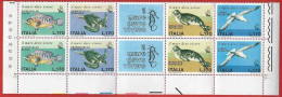 Italia 1978; Salvaguardia Del Mare, Serie Completa Con Appendice. Due Strisce Di Base Con 2 Angoli. Piegato. - 1971-80: Neufs