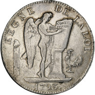 France, Ecu De 6 Livres, 1793 / AN II, Paris, Argent, TTB, Gadoury:58 - Sonstige & Ohne Zuordnung