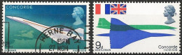 Great Britain 1969 - Mi 504/05 - YT 555/56 ( Airplane Concorde ) Used & MNH** - Airplanes