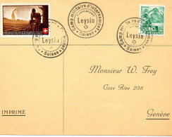 SUISSE. 1940.   CAMP MILITAIRE D'INTERNEMENT LEYSIN - Cartas & Documentos