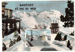 OCCITANIE 65 HAUTES PYRENEES : BAREGES ET PIC DU MIDI - PLAN AVEC TELEFERIQUE - Andere & Zonder Classificatie