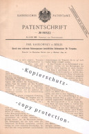 Original Patent - Emil Kaselowsky , Berlin , 1894 , Seitensteuer Für Torpedos | Torpedo , Schiff , Schiffe , Waffen - Documentos Históricos