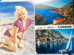 LIMONE SUL GARDA VEDUTE RAGAZZA PIN UP COSTUME  N1965  JW6685 - Brescia