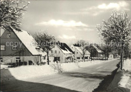 72020483 Kuehnhaide Marienberg Strassenpartie Im Winter Marienberg - Autres & Non Classés