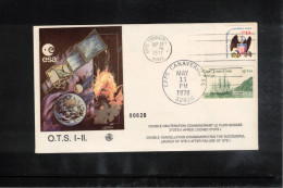 USA 1977/1978 Space / Weltraum Satellite O.T.S. I+II Interesting Cover - United States