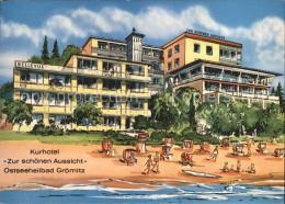 72020449 Groemitz Ostseebad Kurhotel Zur Schoenen Aussicht Kuenstlerkarte Pensio - Groemitz