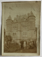 Photographie Ancienne  SAVENAY Château De Therbé Avec Plusieurs Personnages - Famille Bourgouin Massérac - Lieux