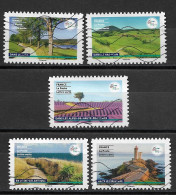 France 2023  Oblitéré - Autoadhésif  N° 2309 - 2310 - 2312 - 2313 - 2314  - France Terre De Tourisme Randonnées - Used Stamps