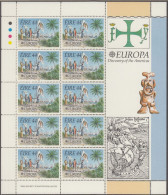 IRLAND  792-793, 2 Kleinbogen, Postfrisch **, Europa CEPT: Entdeckung Amerikas, 1992 - Blokken & Velletjes