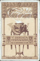 An805 Cartolina Militare V.brigata Bersaglieri 19 Reggimento Bersaglieri - Régiments