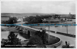 R150709 Inch Bridge And Rossie Island. Montrose. Valentine. RP. 1938 - Monde