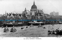 R150710 The Royal Homecoming. The Royal Waterway Procession. Tuck. RP - World