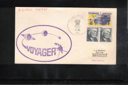 USA 1977 Space / Weltraum Spacecraft VOYAGER Interesting Cover - Etats-Unis