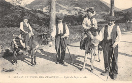 64-SCENE DES PYRENEES-ATTELAGE D ANES-N°422-A/0145 - Autres & Non Classés