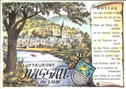 72019621 Nassau Bad Ortsblick Illustration Gedicht Bergnassau - Nassau