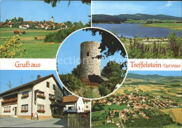 72019606 Treffelstein Ortsansicht Panorama Silbersee Pension Burgturm Treffelste - Other & Unclassified