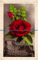 R150395 Greetings. With Love For My Daughters Birthday. Red Roses. Rotary. RP - World