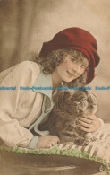 R151358 Old Postcard. Woman With Dog. Tuck. My Pet - Monde