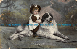 R151360 Gee Up. Girl With Dog. Tuck. Rapholette. 1908 - World