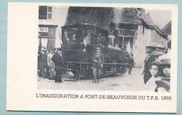 Lot 2 Cartes- Souvenir Du 3ème Salon Carte Postale - 3 Et 04/05/80 - Inauguration à Pont-de- Beauvoisin Du T.P.B. 1898 - Bolsas Y Salón Para Coleccionistas