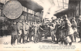 75-PARIS-GREVE DES CHEMINOTS DE L OUEST ETAT 1910-N°422-H/0131 - Other & Unclassified