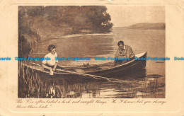 R150737 Old Postcard. Woman And Man In The Boat. The Gibson. James Henderson. 19 - Monde