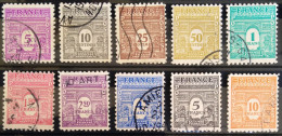 FRANCE                           N° 620/629              OBLITERE               Cote : 30 € - Usados