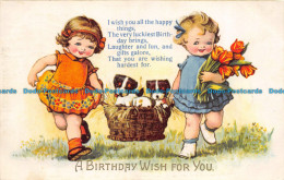 R150753 Greetings. A Birthday Wish For You. 1930 - Monde