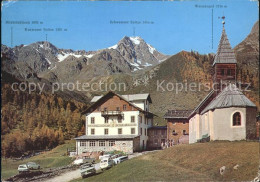 72019501 Schnalstal Gasthof Kurzras Kapelle Bildstoeckljoch Schwemser Spitze Wei - Andere & Zonder Classificatie