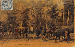 77-FONTAINEBLEAU-LA FORET CHASSE A COURRE-N°423-D/0269 - Fontainebleau