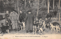 77-FONTAINEBLEAU-LA FORET CHASSE A COURRE-N°423-D/0281 - Fontainebleau