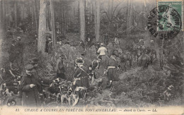 77-FONTAINEBLEAU-LA FORET CHASSE A COURRE-N°423-D/0261 - Fontainebleau