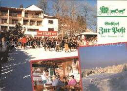 72019482 Winterberg Hochsauerland Gasthof Zur Post Gaststube Winterpanorama Wint - Winterberg