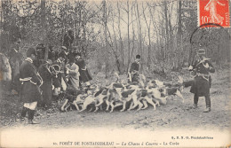 77-FONTAINEBLEAU-LA FORET CHASSE A COURRE-N°423-D/0131 - Fontainebleau