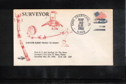 USA 1966 Space / Weltraum Spacecraft SURVEYOR Interesting Cover - United States