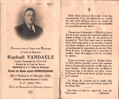 Raphaël Vandaele (1898-1951) ~ Oudstrijder (1914-1918) - Images Religieuses