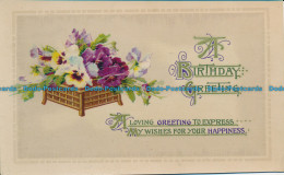R150804 Birthday Greeting. Flowers. Wildt And Kray - World