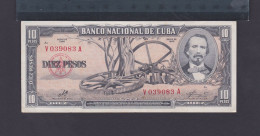 Cuba 10 Pesos 1960 AU/EBC+ Con La Firma Del Che Guevara - Kuba