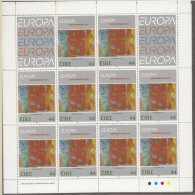 IRLAND 825-826,  2 Kleinbögen,  Postfrisch **, Europa CEPT: Zeitgenössische Kunst, 1993 - Blokken & Velletjes