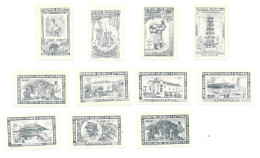 KB1692 - VIGNETTES EXPOSITION COLONIALE NATIONALE - BOIS DE VINCENNES 1907 - GRIS BLEU - Autres & Non Classés
