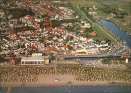 72019204 Buesum Nordseebad Fliegeraufnahme Mit Strand Hafen Schwimmbad Buesum - Buesum
