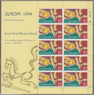 GUERNSEY  635-638, 4 Kleinbogen,  Postfrisch **, Europa CEPT: Entdeckungen Und Erfindungen, 1994 - Guernesey