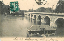 45 - Olivet - Le Pont - Lavoir - Animée - Oblitération Ronde De 1910 - Etat écornée En Bas à Gauche - CPA - Voir Scans R - Otros & Sin Clasificación