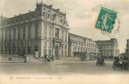 33 - Bordeaux - La Gare Du Midi - Animée - Tramway - CPA - Oblitération Ronde De 1910 - Voir Scans Recto-Verso - Bordeaux