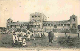 64 - Hendaye - Le Casino Vu De La Plage - Animée - CPA - Voir Scans Recto-Verso - Hendaye