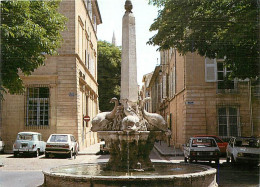 Automobiles - Aix En Provence - La Fontaùne Des Quatre Dauphins - Place Du 4 Septembre - Carte Neuve - CPM - Voir Scans  - Turismo