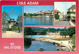 95 - L'Isle Adam - Multivues - Flamme Postale De Mériel - CPM - Voir Scans Recto-Verso - L'Isle Adam