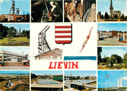62 - Liévin - Multivues - Blasons - Mineurs - Mines - CPM - Flamme Postale - Voir Scans Recto-Verso - Lievin