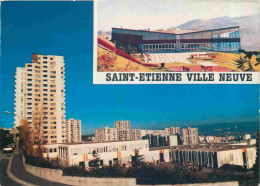 42 - Saint Etienne - Ville Neuve - Le Quartier De La Cotonne Et Sa Piscine - Multivues - Immeubles - Architecture - CPM  - Saint Etienne