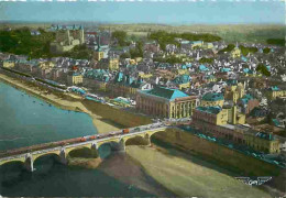 49 - Saumur - La Loire, Les Quais, I'hôtel De Ville Et Le Château - Vue Aérienne - CPM - Voir Scans Recto-Verso - Saumur